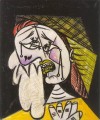 La femme qui pleure au foulard 4 1937 キュビズム